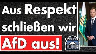 Sachsen schafft Demokratie ab! 31,8% der Wähler werden einfach ignoriert, aus Respekt sagen sie!