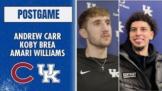 Kentucky basketball players discuss win over Colgate