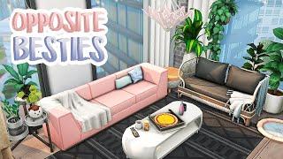 Opposite Besties Apartment  | The Sims 4: Apartment Speed Build