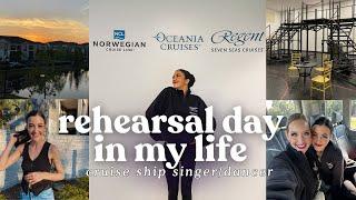 Rehearsal day in my life! Office Run Day | Cruise Ship Performer ️