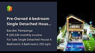 Pre-Owned 4-bedroom Single Detached House For Sale in Bacolor Pampanga