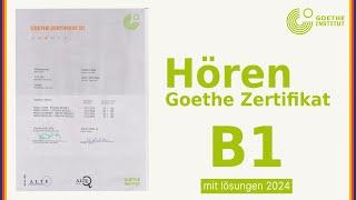 German B1 exam - Hören mit Lösungen  |  Prüfung -  Goethe Zertifikat