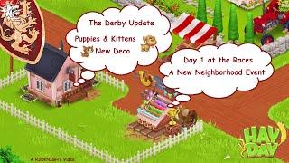 Hay Day - The Derby Update, Puppies & Kittens, New Upgrades and Gold Ornaments