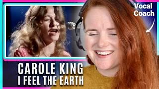 The Greatest Female Singer-Songwriter | Carole King - I Feel The Earth | Vocal Coach Reacts Analysis