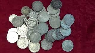 Huge Haul Of Silver Dollars! What Did I get? #coincollecting #junksilver #morgandollar #peacedollar