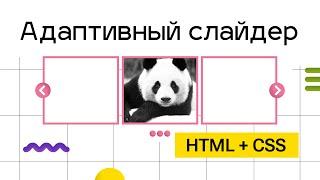 Адаптивный слайдер - без знаний Javascript