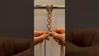 How to Create a Six-Strand Braid in Macrame (single cords) #macrametutorial #diymacrame