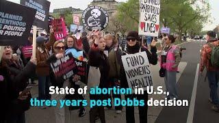 State of abortion in U.S., three years post Dobbs decision