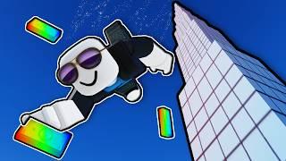 becoming a TRILLIONAIRE in Roblox climb and jump tower...