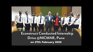 Internship Drive @ NICMAR Pune by ECONSTRUCT