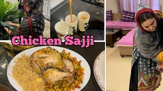 A new start || Bazar jesi Chicken sajji ghar p bnain || Ye eid sahi ni mana sake