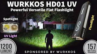 Wurkkos HD01 UV Review & Beamshots Comparison (Spotlight) with HD01