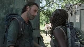 Rick and Michonne being funny assholes to each other