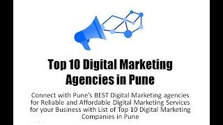 Top 10 Digital Marketing Agencies in Pune