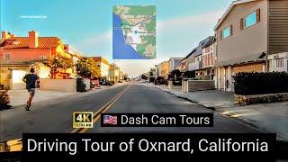 Driving Tour of Oxnard, California,  USA - 4K Wide View