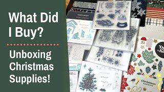 Christmas Scrapbooking and Cardmaking Product Unboxing | What Did I Buy? | + I DID IT!