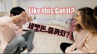 How to Bow on Korean New Year's Day | 이탈리아 여친에게 세배 가르치기