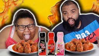 3X SPICY MEATBALL CHALLENGE|KEEPING IT SPICY WITH PRISSY P|EPISODE 3|ALL 3 SPICY SAUCES| epic empire