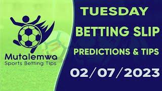 FOOTBALL PREDICTIONS TODAY 02/07/2024 PREDICTIONS TODAY | BETTING TIPS, #betting@sports betting tips