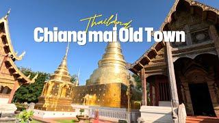 Chiang Mai Old Town | 11 Temples Walking Tour | Thailand | 4K Video