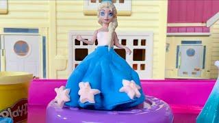 How to make a Dress for Queen Elsa   dough creation