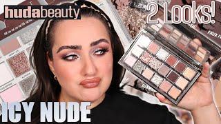 HUDA’S LAST 18 PAN PALETTE COULD HAVE BEEN A QUINT … ICY NUDE EYESHADOW PALETTE REVIEW!