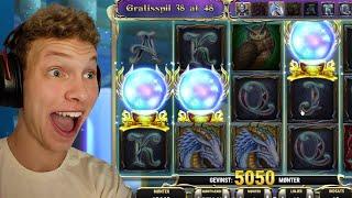 6 RETRIGGERS PÅ RISE OF MERLIN! (3.000 KR BONUSHUNT ÅBNING)