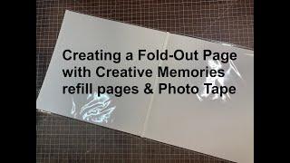 Creating a fold-out page in a Creative Memories album