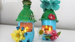 Plastic Bottle Fairy House Night Lights