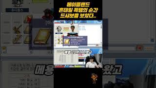 메이플랜드 [헬스] 혼테일중 드샤보가 떠버렸다!!!! 득템의 순간 #메이플랜드 #shorts #혼테일 #득템