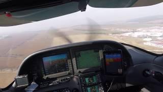 Cirrus SR22 Landing on Grass Strip LKRK