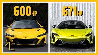 Acura NSX Type S vs McLaren Artura | Car Spec Comparison | 4enthusiasts