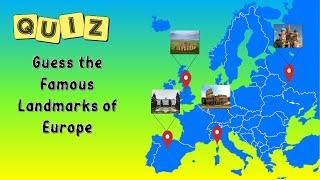 Guess 30 famous landmarks in Europe |Trivia quiz| Part 1