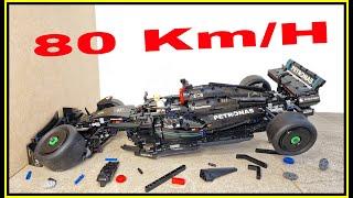 Mercedes AMG F1 W14 CRASH  80 Km/H  Lego Technic car CRASH