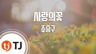 [TJ노래방] 사랑의꽃 - 조승구(Cho, Seung - Goo) / TJ Karaoke