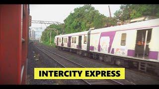 Intercity Express Flying Through Mumbai -- 4 Station Skips at 100 Km/Hr