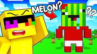 Sunny vs Melon GUESS THE BUILD in Minecraft!