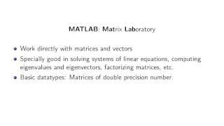 ch1 M: Introduction to Matlab. Wen Shen