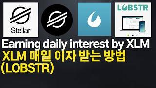 [STAKING] XLM으로 매일 이자 받는 방법 | How to Earn daily interest by XLM?