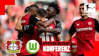 RE-LIVE: PK mit Alonso und Hasenhüttl nach Bayer 04 Leverkusen  VfL Wolfsburg | 4. Spieltag