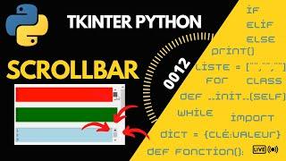 PYTHON TKINTER   SCROLLBAR Création, options , utilisations #0012