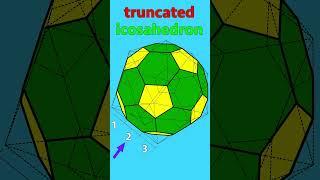 Why is it called a Truncated Icosahedron? #shorts #geometry #polyhedron #platonicsolids
