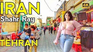 IRAN TEHRAN  | Walking in Ray City Exploring the Traditional Market | 4K HDR 60fps | walking tour