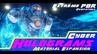 Cyber Holograms - Materials Expansion for Blender & Extreme PBR