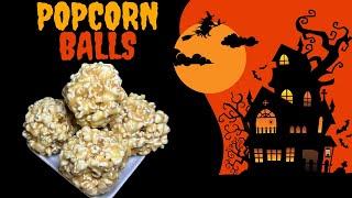 EASY AND CHEWY CARAMEL POPCORN BALLS