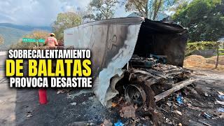 ¿Qué causó este incendio en plena autopista?