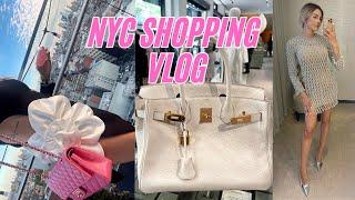 NYC LUXURY SHOPPING VLOG| BERGDORFS, VAN CLEEF, THE REAL REAL, CHANEL, VALENTINO