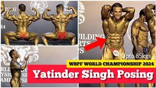 LIVE Yatinder Singh Complete Posing - WBPF IBBF MR WORLD Bodybuilding Championship 2024, Maldives