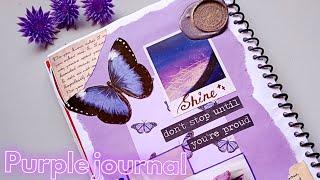 purple journal  #scrapbooking #journal