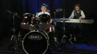 "My first composition" by Anastasia Riasanow. Anastasia Riasanow (piano) and Nikita Riasanow (drums)
